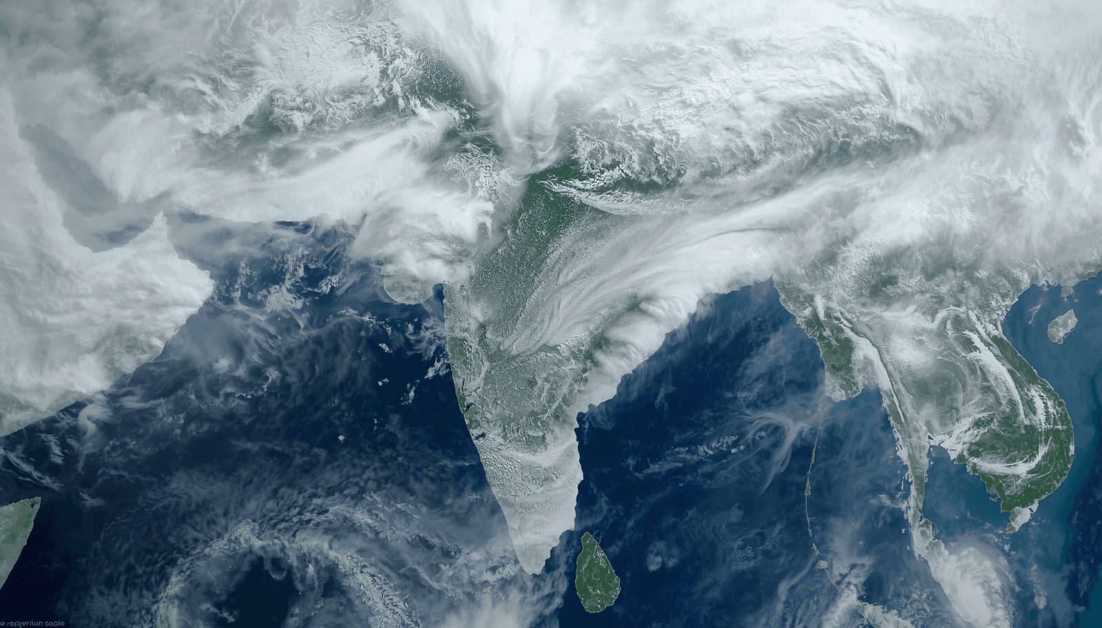 ISRO Satellite Data: Monsoon Clouds Envelop 95% of India