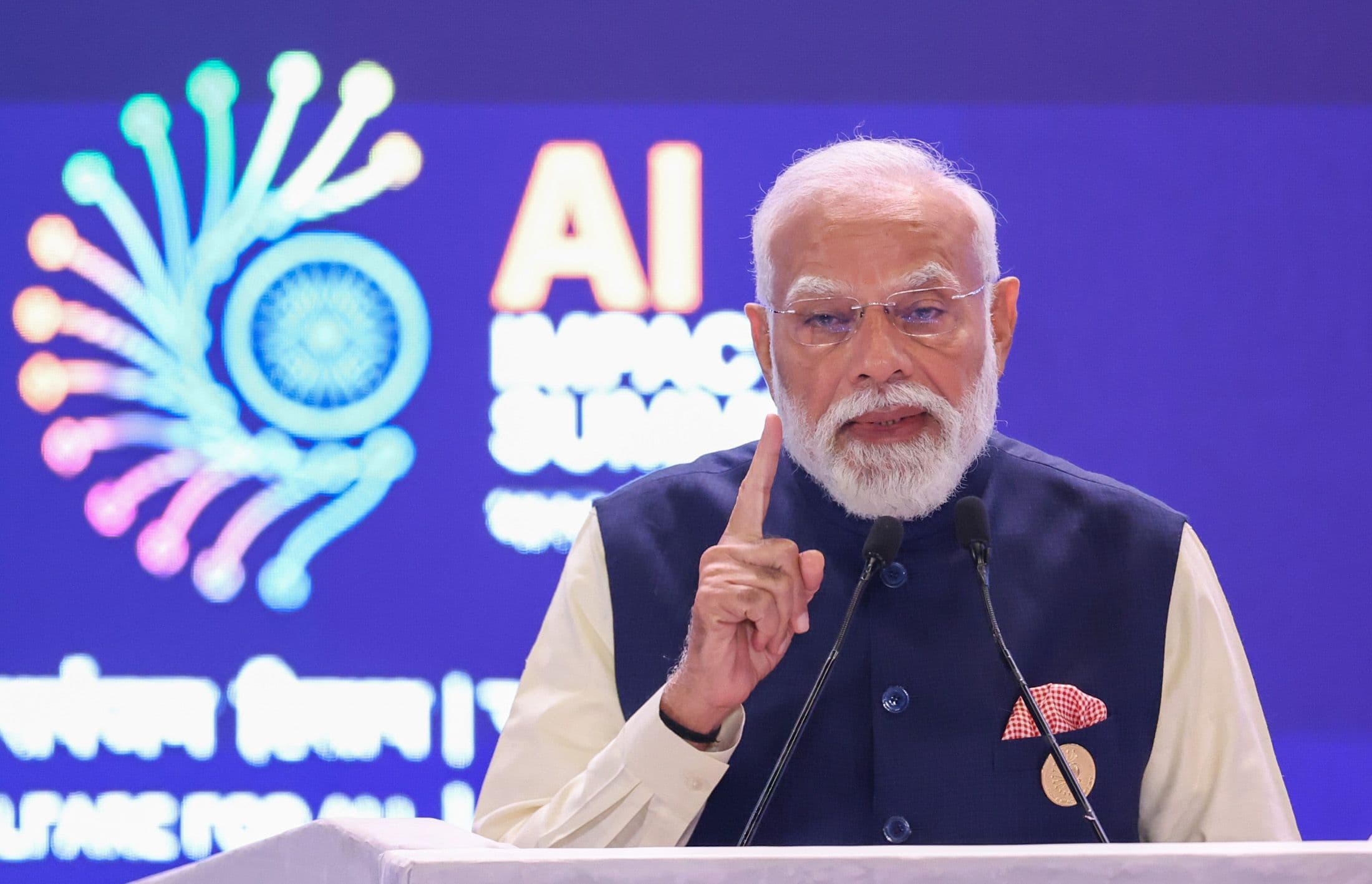 Modi dismisses AI job fears, pushes open and inclusive global framework
