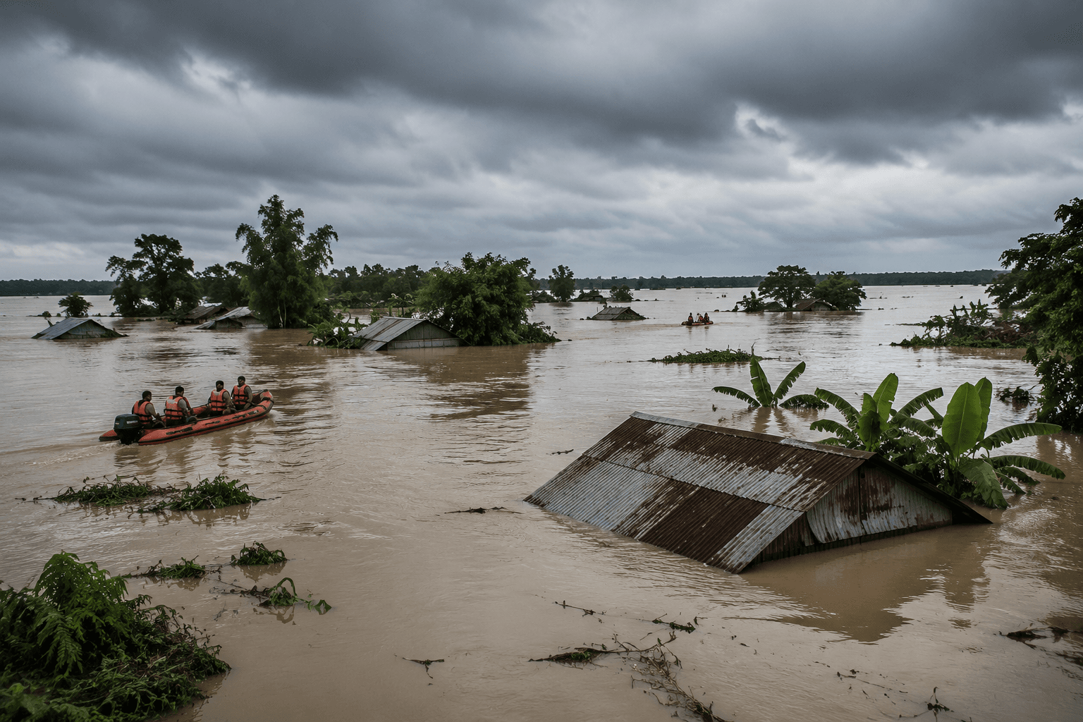 Assam Flood Crisis: 21 Deaths in 24 Hours as Brahmaputra Rises