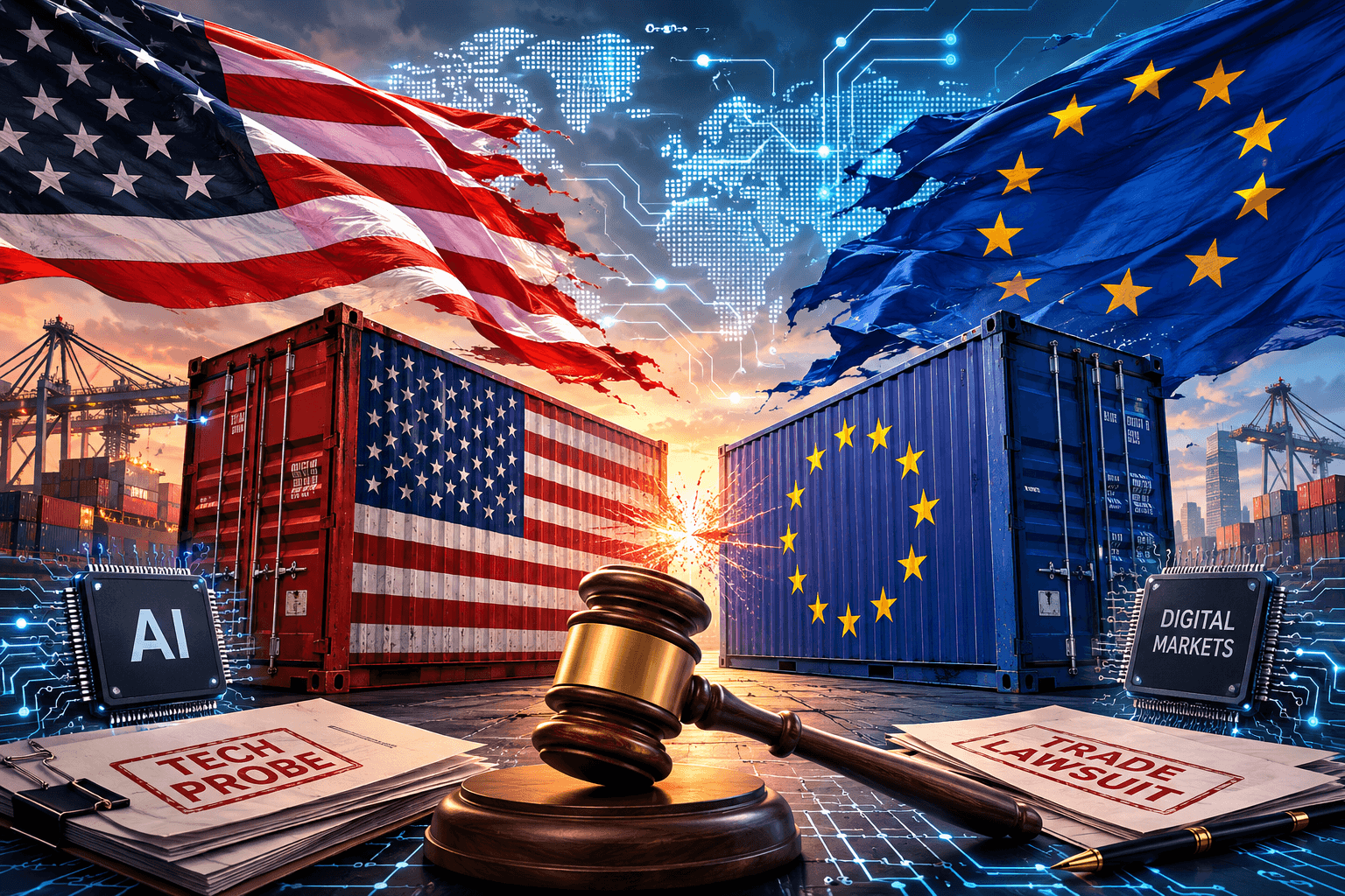 Trump Escalates EU Trade Offensive with Big Tech Probe and Tariffs